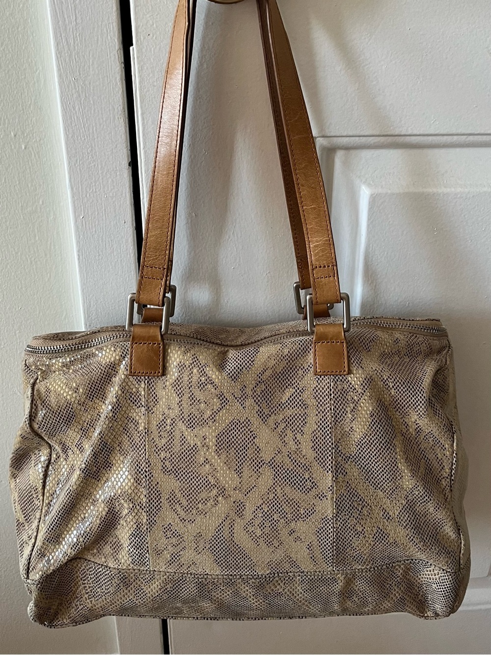 HOBO Madelyn Python-Pattern Satchel - Picture 8 of 13